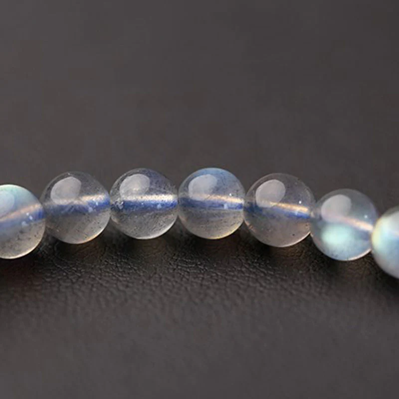 Braccialetto di perline curative con fiore di pietra di luna naturale - Image 10