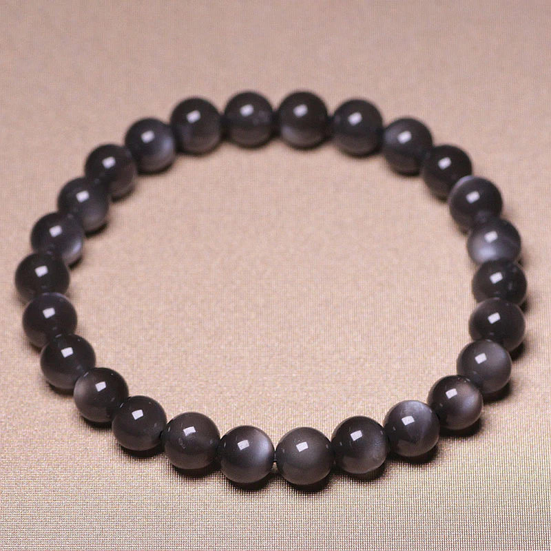 Braccialetto di perline di amore positivo in pietra di luna naturale - Image 7