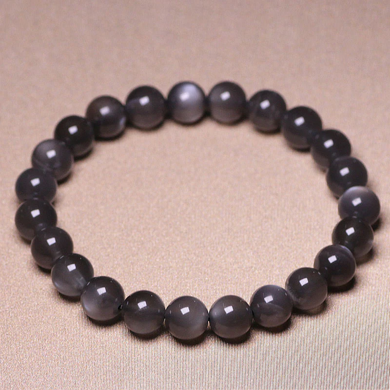 Braccialetto di perline di amore positivo in pietra di luna naturale - Image 9