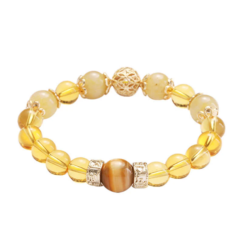 Braccialetto di perline di Buddha Stones Citrine Generosità Prosperità - Image 10