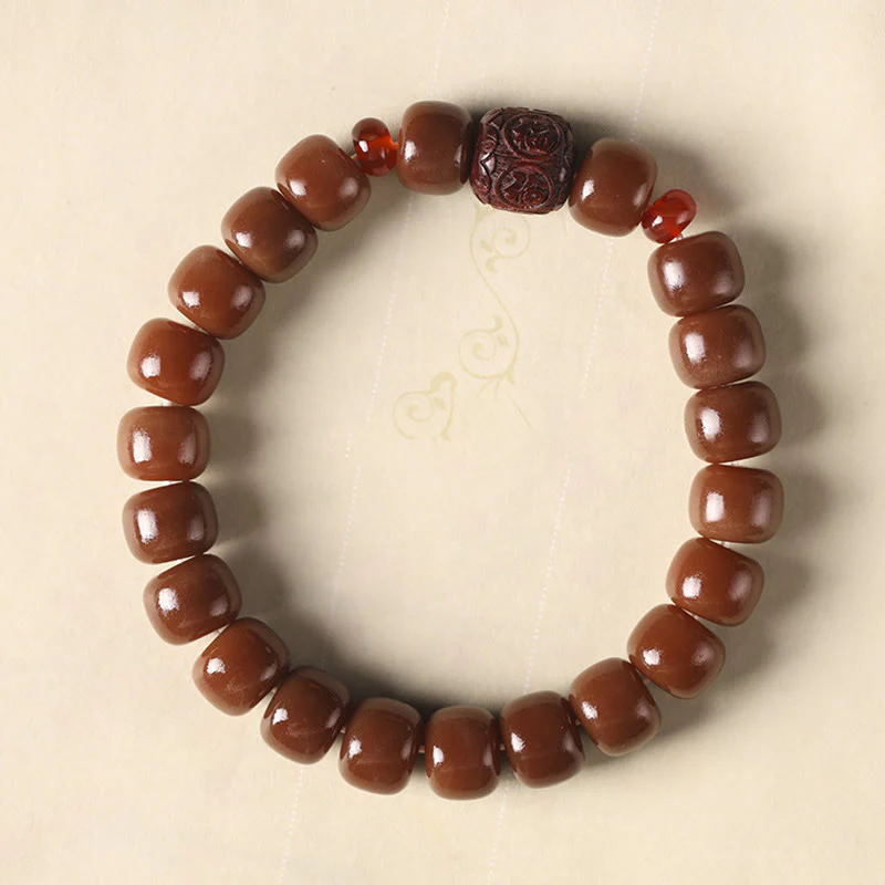 Braccialetto di perline di carattere Fu Buddha Stones, semi di Bodhi, nuvola di buon auspicio, pace - Image 16