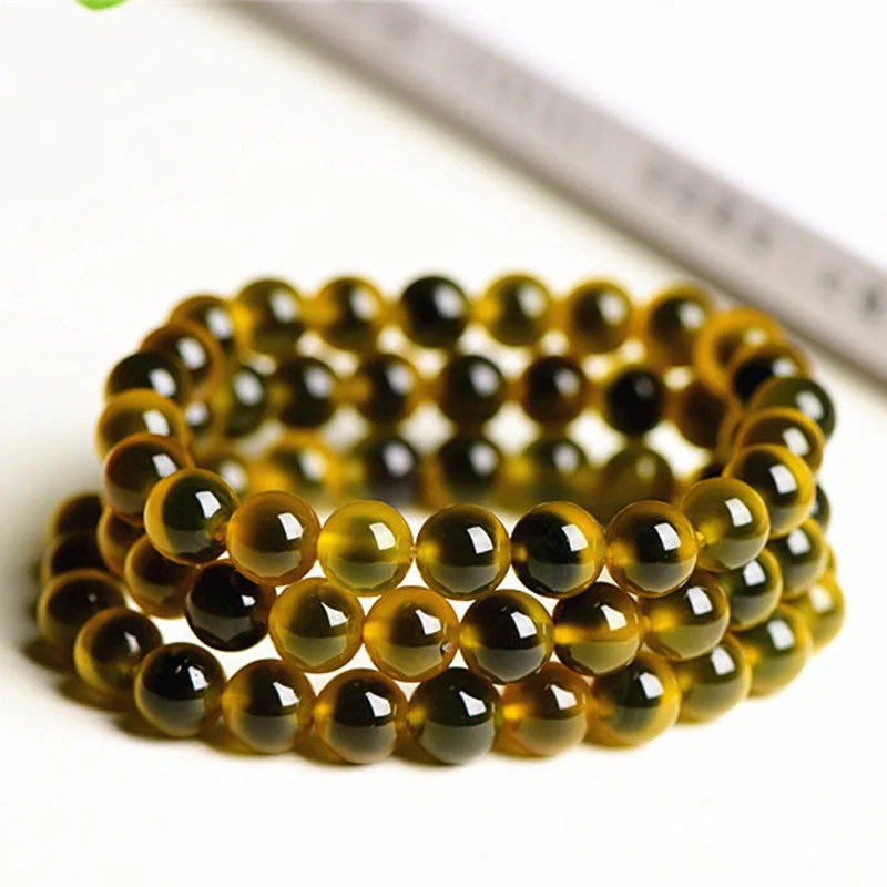 Braccialetto di perline di forza armonia agata caramella colorata naturale Buddha Stones - Image 10