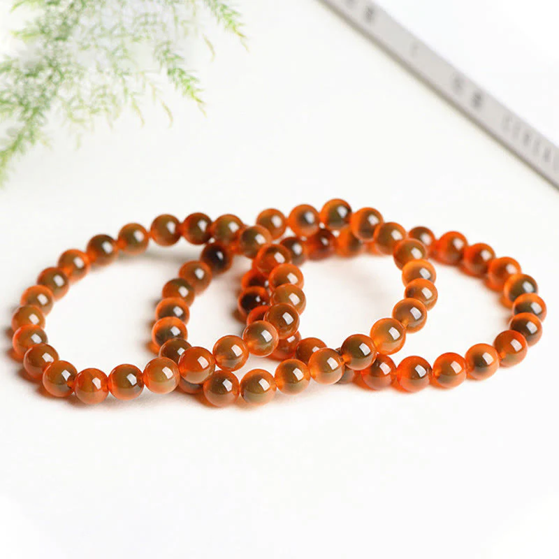 Braccialetto di perline di forza armonia agata caramella colorata naturale Buddha Stones - Image 17
