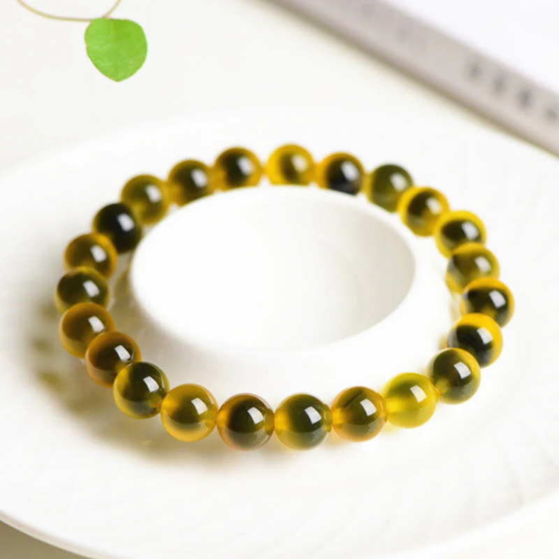Braccialetto di perline di forza armonia agata caramella colorata naturale Buddha Stones - Image 9