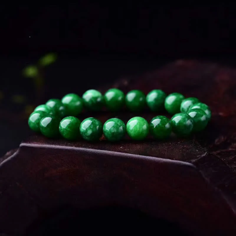 Braccialetto di perline di giada ciano Buddha Stones Calm Harmony - Image 4