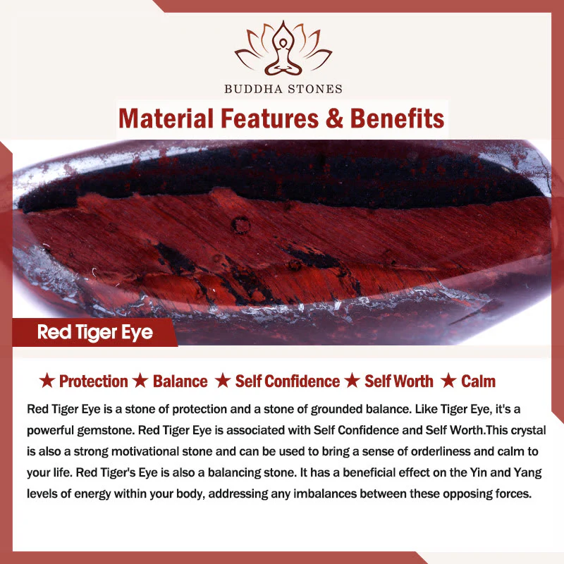 Braccialetto di protezione a doppio giro in acciaio al titanio con magnetite nera, occhio di tigre colorato e pietra smerigliata Buddha Stones - Image 13
