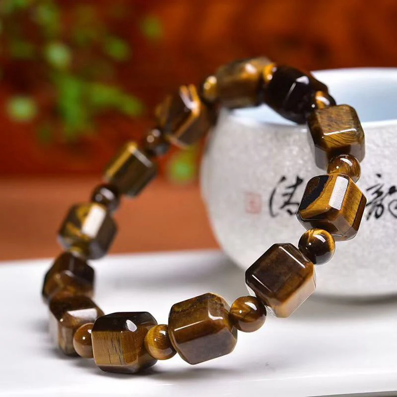 Braccialetto di protezione con occhio di tigre Buddha Stones - Image 2