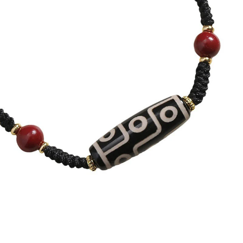 Braccialetto di protezione con perline Dzi a nove occhi tibetane fatte a mano Buddha Stones - Image 8