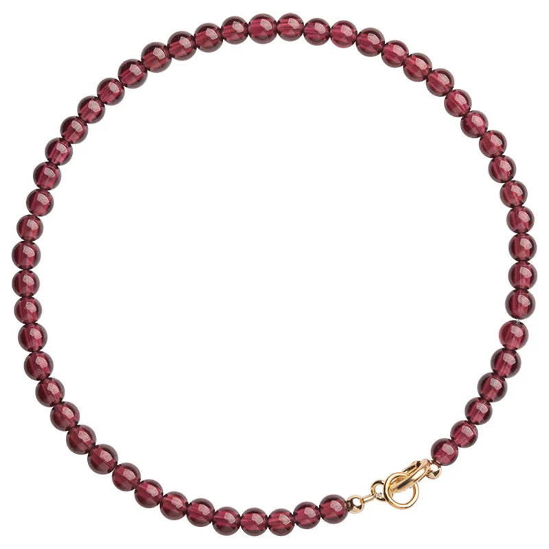 Braccialetto di protezione con perline ultrasottili di granato naturale piccolo da 3 mm Buddha Stones - Image 6