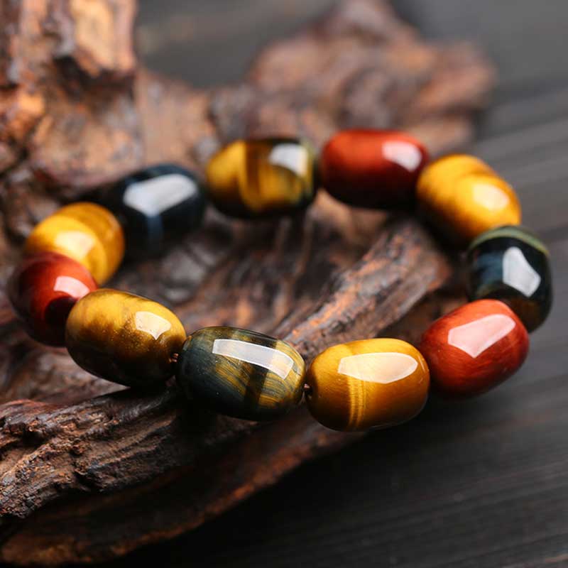 Braccialetto di protezione curativa naturale con occhio di tigre Buddha Stones - Image 3