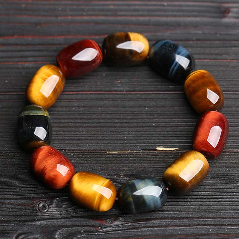 Braccialetto di protezione curativa naturale con occhio di tigre Buddha Stones - Image 5