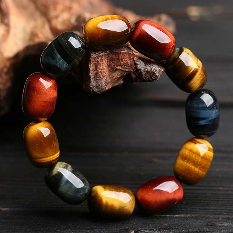 Braccialetto di protezione curativa naturale con occhio di tigre Buddha Stones - Image 6