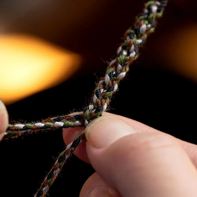 Braccialetto di protezione dei desideri con peso in ambra tibetana fatto a mano in argento sterling 990 - Image 8