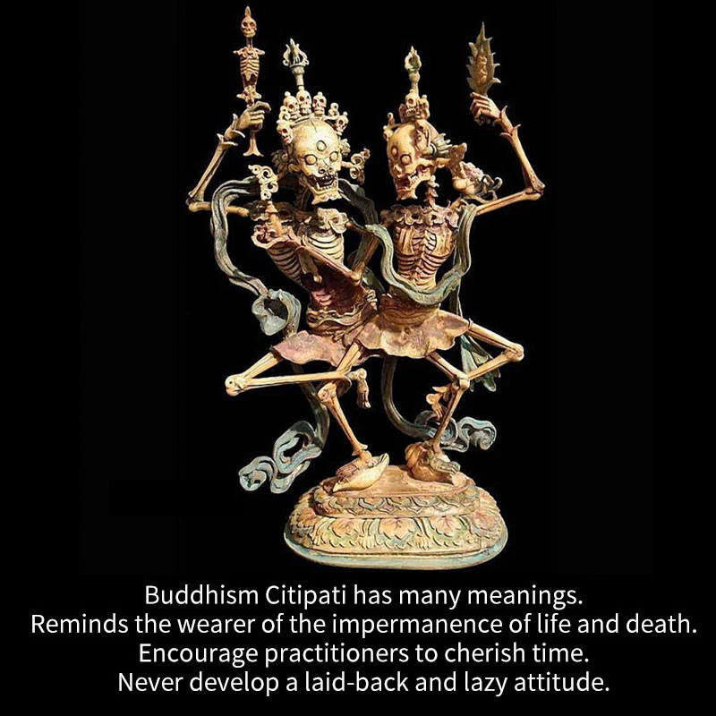 Braccialetto di protezione della foresta del Signore dei Cadaveri con perline Dzi tibetane di Buddha Stones - Image 10
