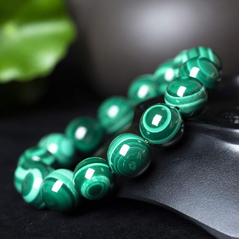 Braccialetto di protezione e calma in malachite naturale Buddha Stones - Image 11