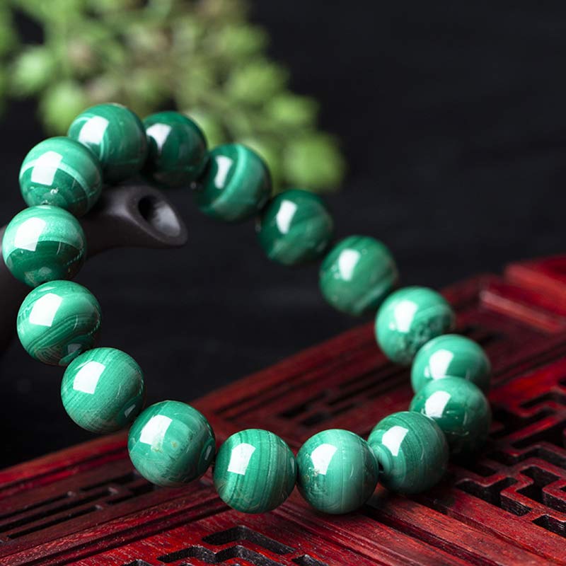 Braccialetto di protezione e calma in malachite naturale Buddha Stones - Image 13