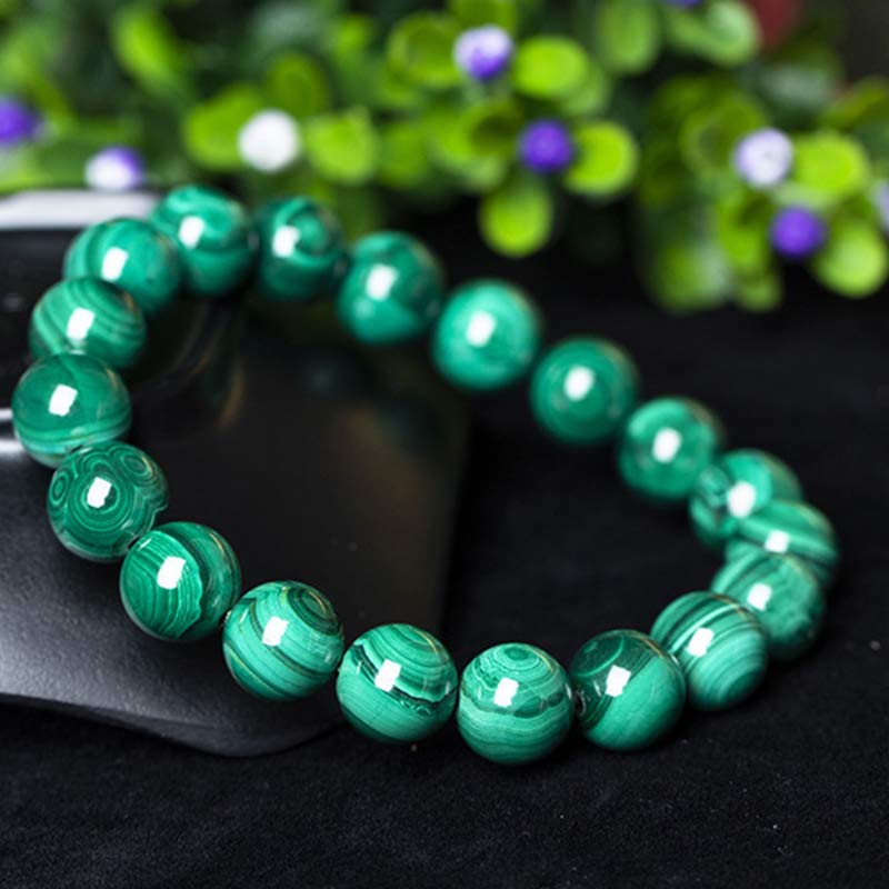 Braccialetto di protezione e calma in malachite naturale Buddha Stones - Image 8