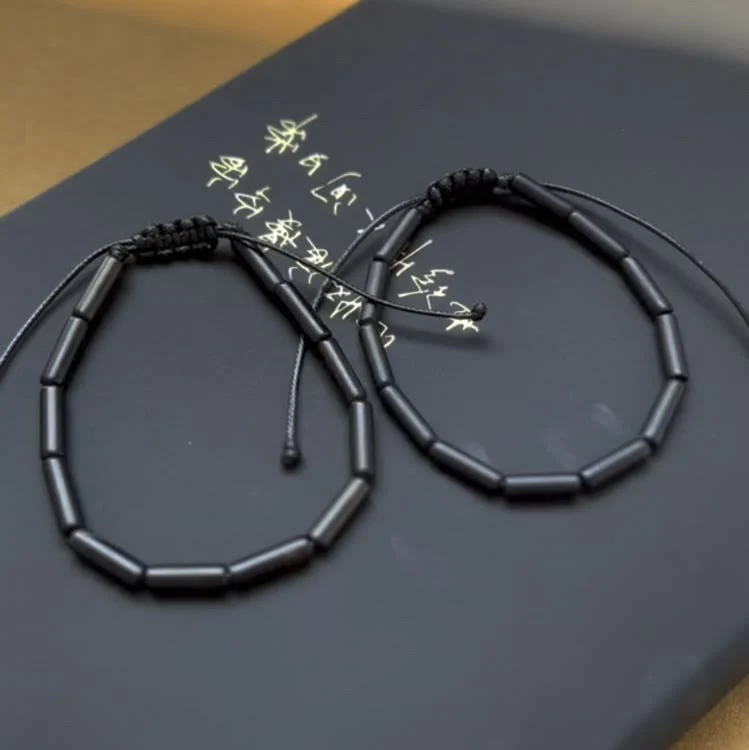 Braccialetto di protezione e supporto con perline di onice nero Buddha Stones - Image 3
