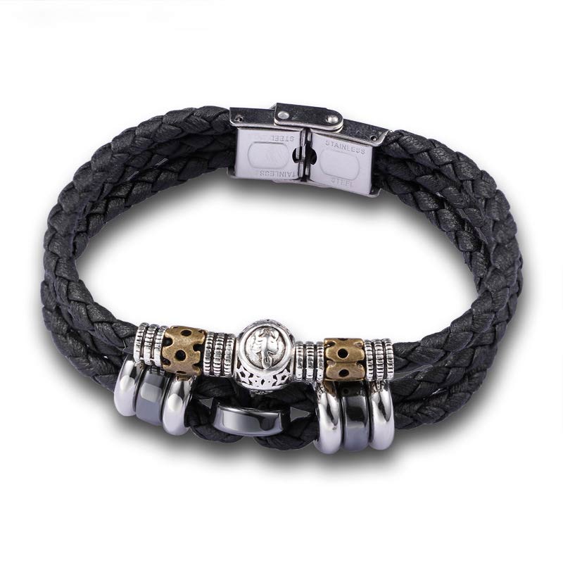 Braccialetto di protezione in ematite con le 12 costellazioni dello zodiaco Buddha Stones - Image 15