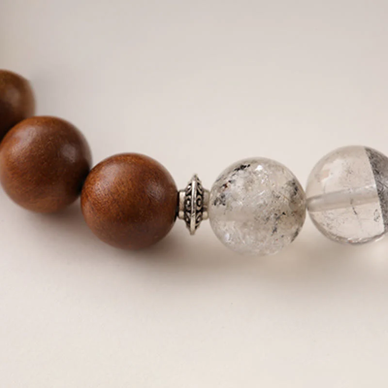 Braccialetto di protezione Yin Yang fantasma rosso Buddha Stones Lightning Struck Wood - Image 12