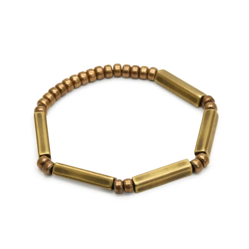 Braccialetto di rame con Buddha Stones, design semplice tibetano, ricchezza e fortuna - Image 7