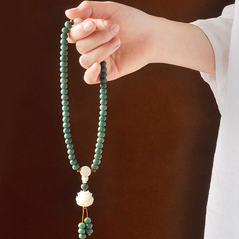 Braccialetto di successo Buddha Stones Lotus Cyan Bodhi Seed - Image 4