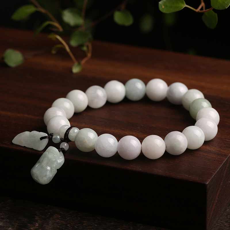 Braccialetto di successo Buddha Stones Natural Jade Pi Xiu Buddha Zucca Mela - Image 3