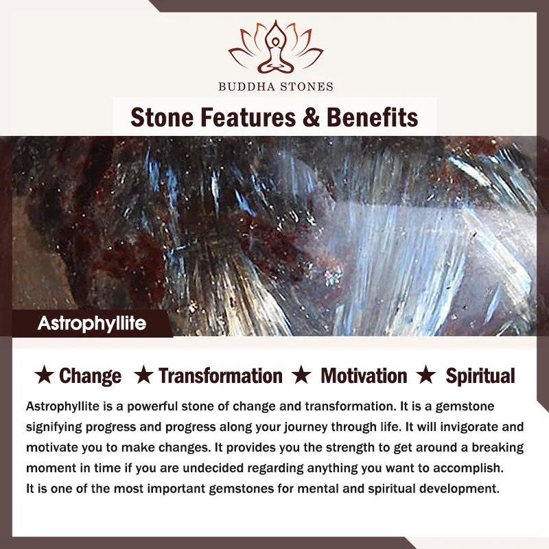 Braccialetto di trasformazione in astrofillite Buddha Stones - Image 6