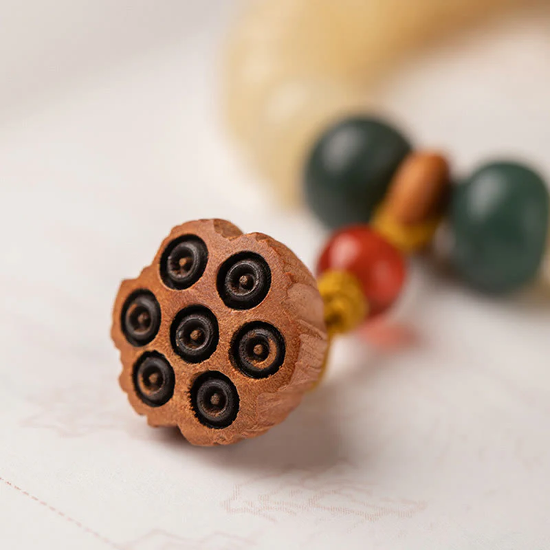 Braccialetto doppio giro Buddha Stones Bodhi Seed Lotus Baccello Charm Peace - Image 8