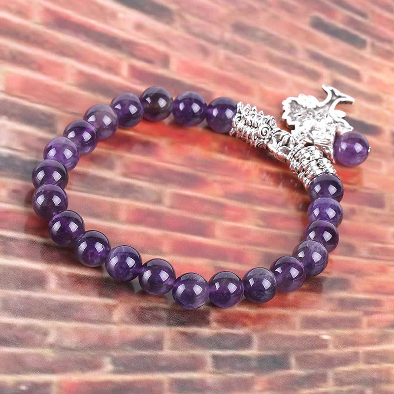Braccialetto elastico portafortuna con albero della vita in pietra preziosa naturale Buddha Stones - Image 4