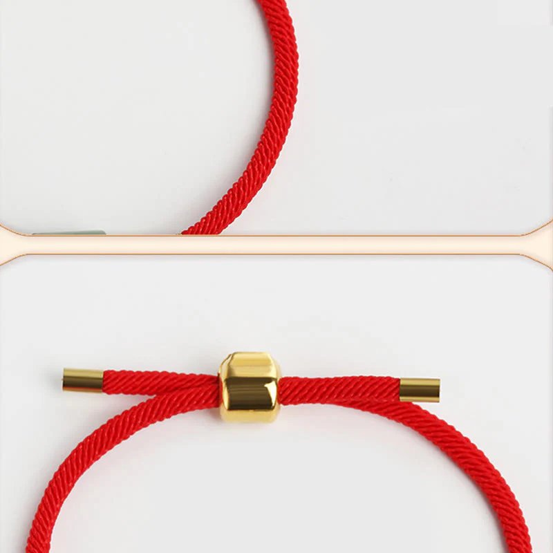 Braccialetto in corda intrecciata con protezione dalla fortuna in malachite, fatto a mano in Tibet, con Buddha Stones verde e pietra rossa - Image 6