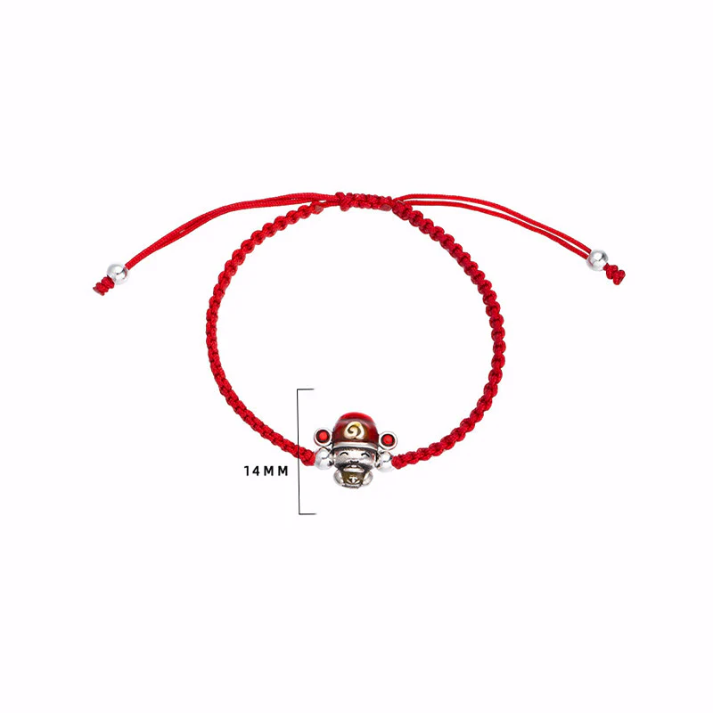 Braccialetto intrecciato con Buddha Stones, dio della ricchezza, fatto a mano, con filo, fortuna e forza - Image 6