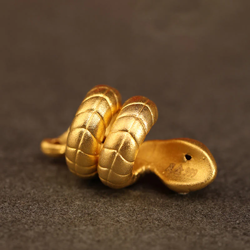 Braccialetto intrecciato con corda di protezione dalla fortuna fatto a mano con design dell'anno del serpente , Buddha Stones , oro 999 - Image 13