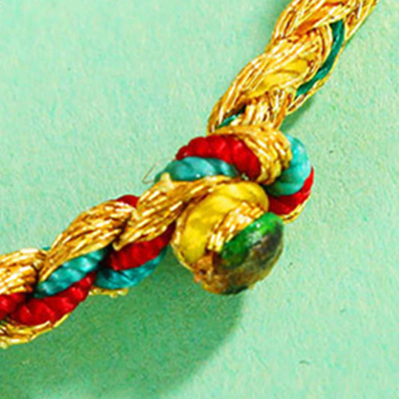 Braccialetto intrecciato con motivo a scaglie di drago multicolore fatto a mano Buddha Stones - Image 6