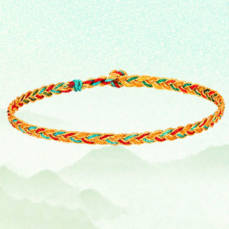 Braccialetto intrecciato con motivo a scaglie di drago multicolore fatto a mano Buddha Stones - Image 8