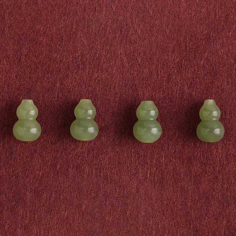 Buddha Stones Hetian naturale giada zucca protezione fortuna braccialetto intrecciato cavigliera - Image 4