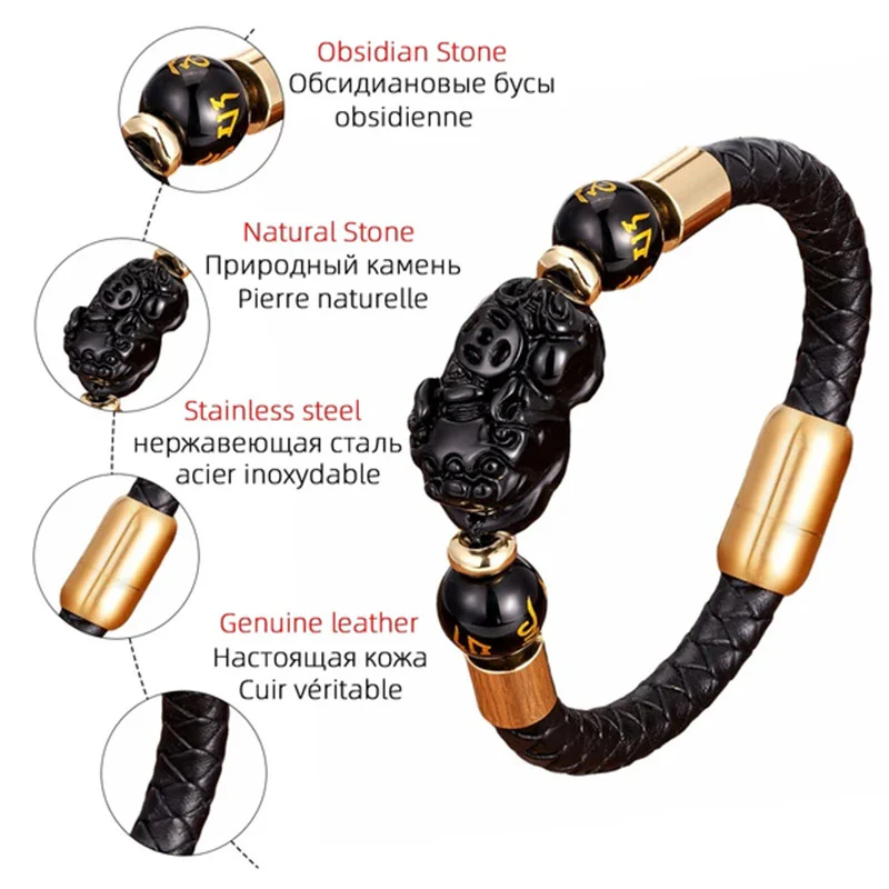 Braccialetto Pixiu con occhio di tigre FengShui - Image 6
