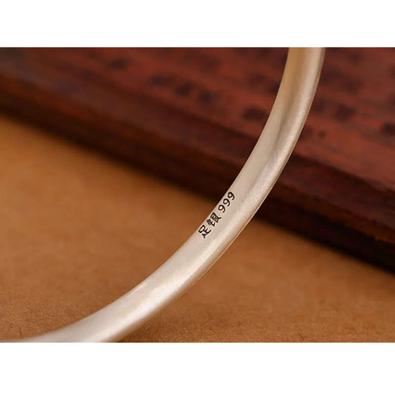 Braccialetto portafortuna vintage in argento sterling 999 con nuvole di buon auspicio, motivo Buddha Stones - Image 7