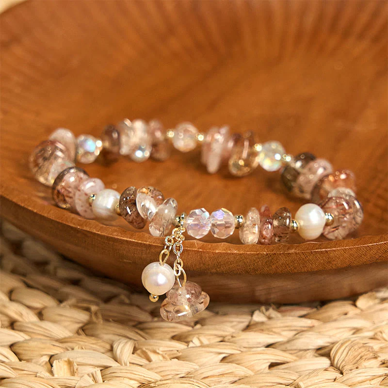 Braccialetto positivo Buddha Stones Natural Super Seven Crystal Irregolare Piccoli Pezzi - Image 3