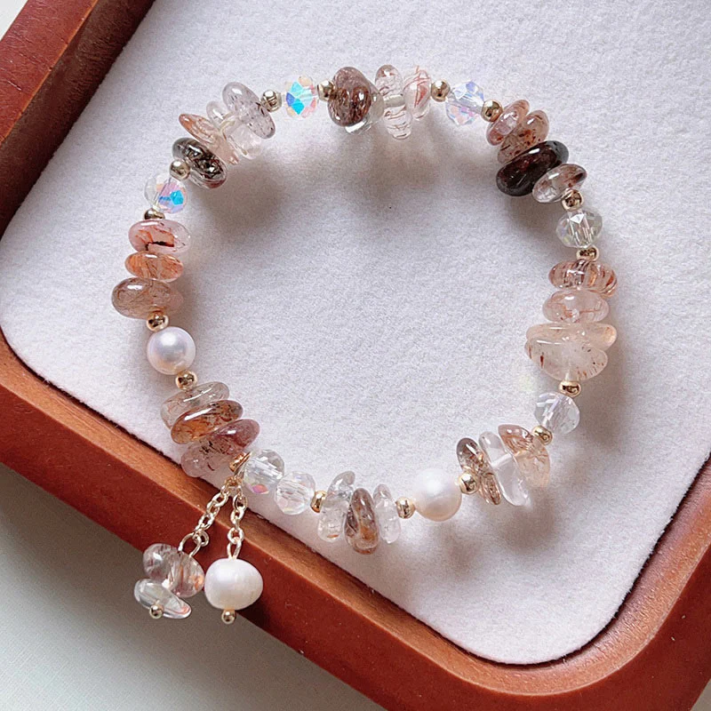 Braccialetto positivo Buddha Stones Natural Super Seven Crystal Irregolare Piccoli Pezzi - Image 6