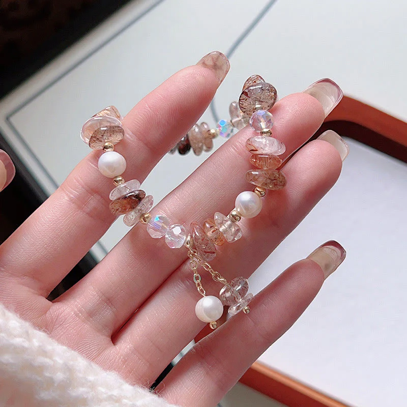 Braccialetto positivo Buddha Stones Natural Super Seven Crystal Irregolare Piccoli Pezzi - Image 8