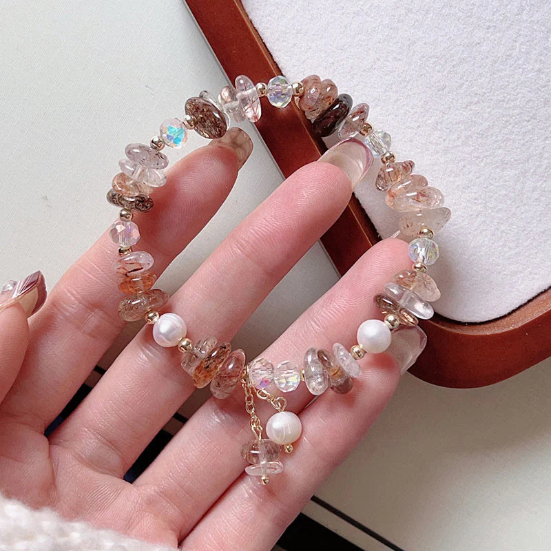 Braccialetto positivo Buddha Stones Natural Super Seven Crystal Irregolare Piccoli Pezzi - Image 9