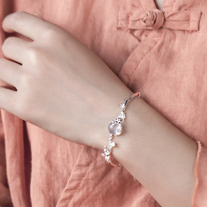 Braccialetto positivo Buddha Stones Plum Blossom Chalcedony - Image 2