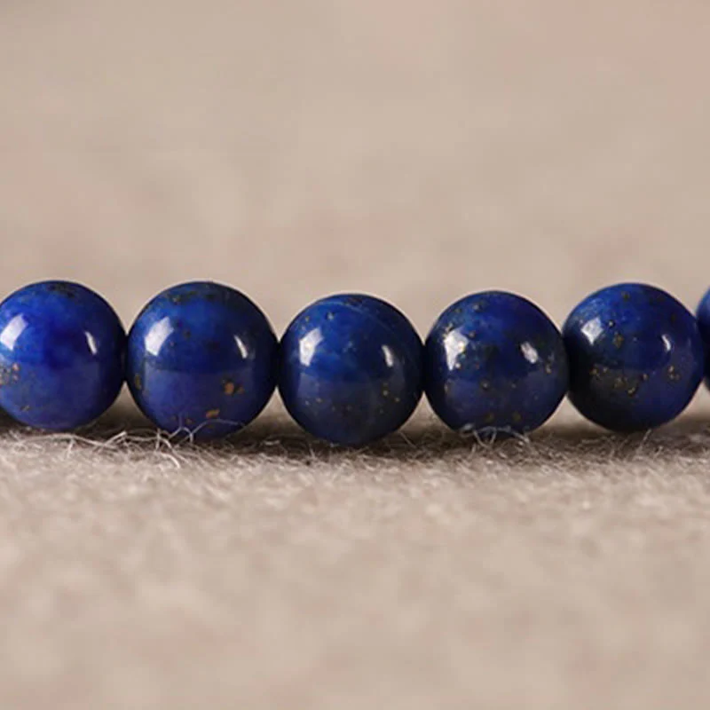 Braccialetto positivo con perline ultrasottili in lazurite, lapislazzuli, agata Buddha Stones - Image 15