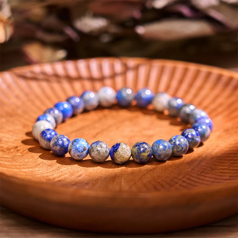 Braccialetto positivo per la cura di sé con pietra di Buddha, lazurite e lapislazzuli - Image 4