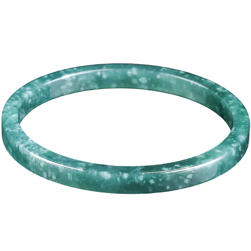 Braccialetto sottile in giada naturale Buddha Stones Abundance - Image 9