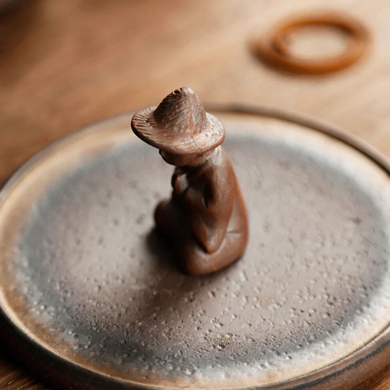 Bruciatore di incenso in ceramica per meditazione e guarigione spirituale di piccole dimensioni - Image 3