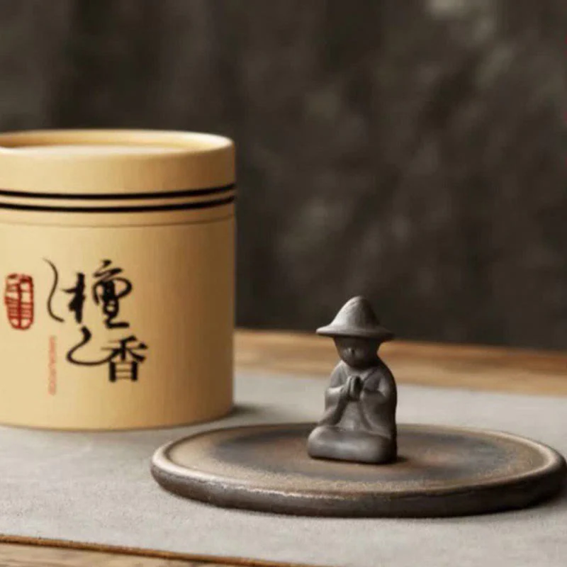Bruciatore di incenso in ceramica per meditazione e guarigione spirituale di piccole dimensioni - Image 4