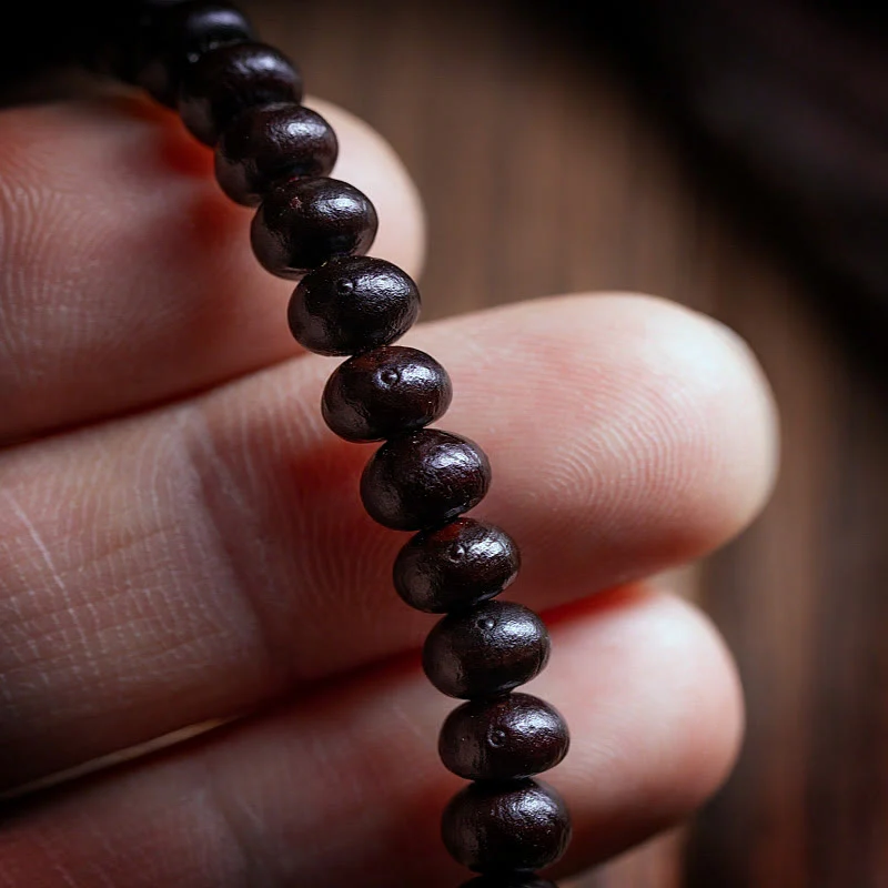 Buddha Stones 108 Mala Beads Bowl Bodhi Seed Braccialetto della Pace in Corda Colorata - Image 7