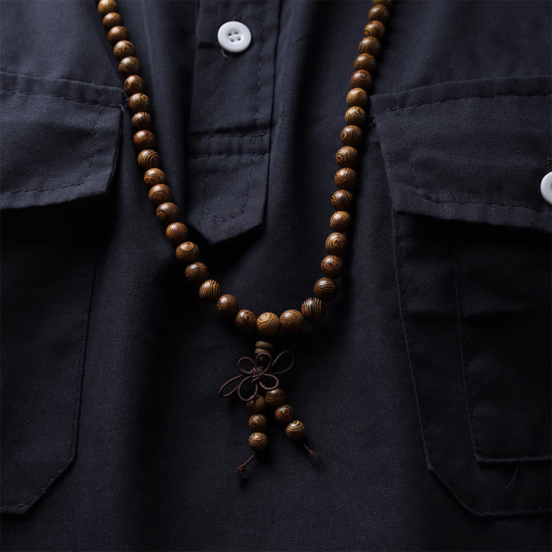 Buddha Stones 108 Mala Beads Bracciale Preghiera Meditazione Sandalo Elastico - Image 16